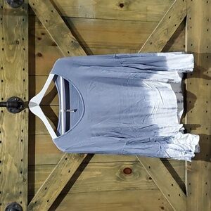 MONA B BOHO BLUE TOP SIZE MEDIUM TIE DYE CHIC COWGIRL GYPSY